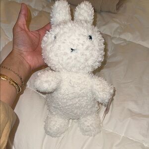Fluffy Miffy White Bunny Plush Toy